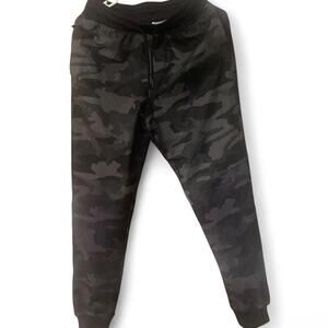 Under Armour Black and Grey Camo Joggers - Small